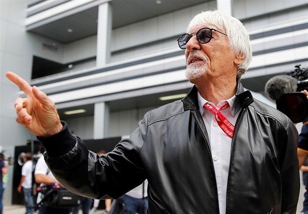 Exšéf F1 Ecclestone si zaletěl na lov holubů. Brokovnici si vzal do letadla
